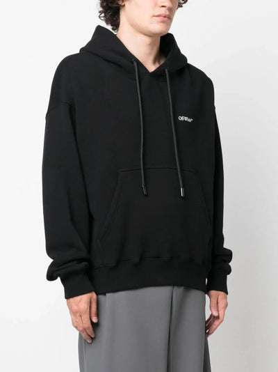 Off-White – Schwarzer Skate-Hoodie „Scratch Arrow“