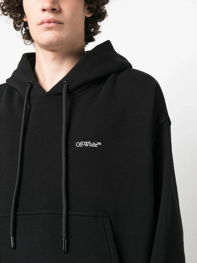 Off-White – Schwarzer Skate-Hoodie „Scratch Arrow“