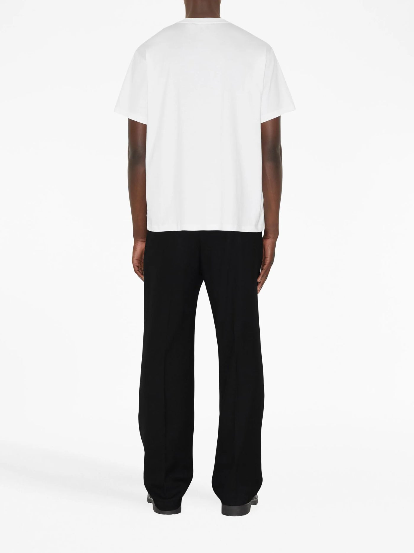 Burberry – Weißes T-Shirt mit EKD-Logostickerei