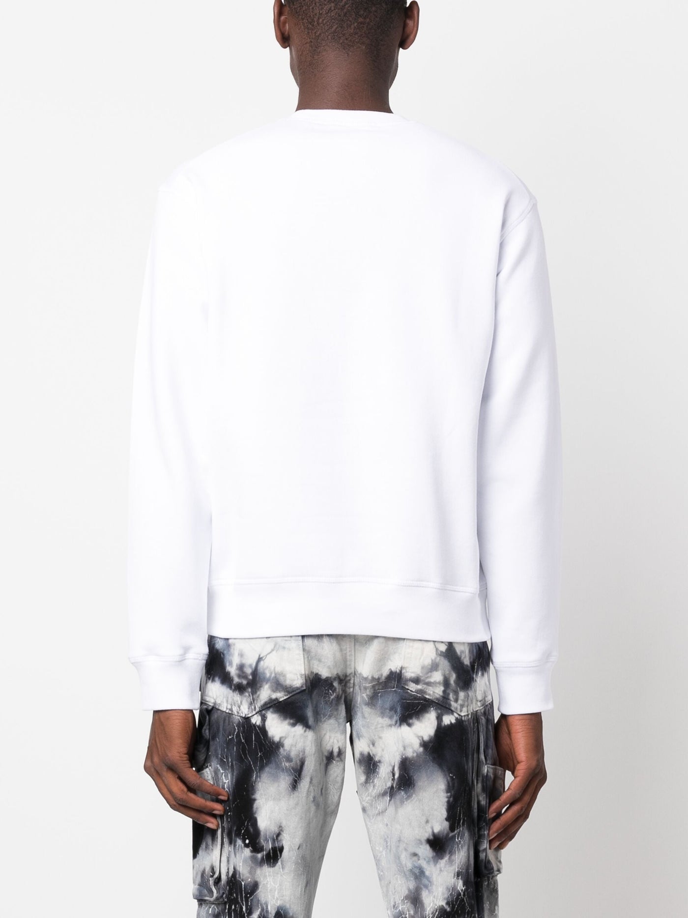 Dsquared2 – FullBack 64 – Weißes Sweatshirt mit Logo-Aufdruck
