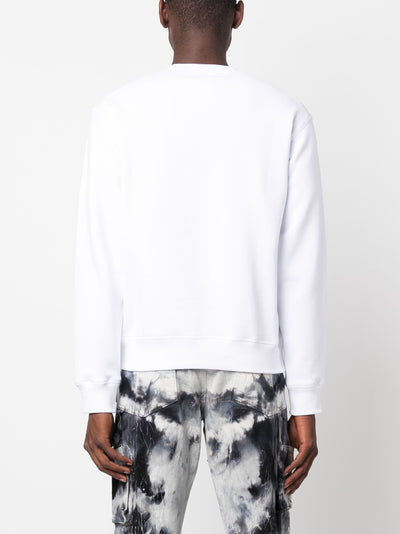 Dsquared2 – FullBack 64 – Weißes Sweatshirt mit Logo-Aufdruck