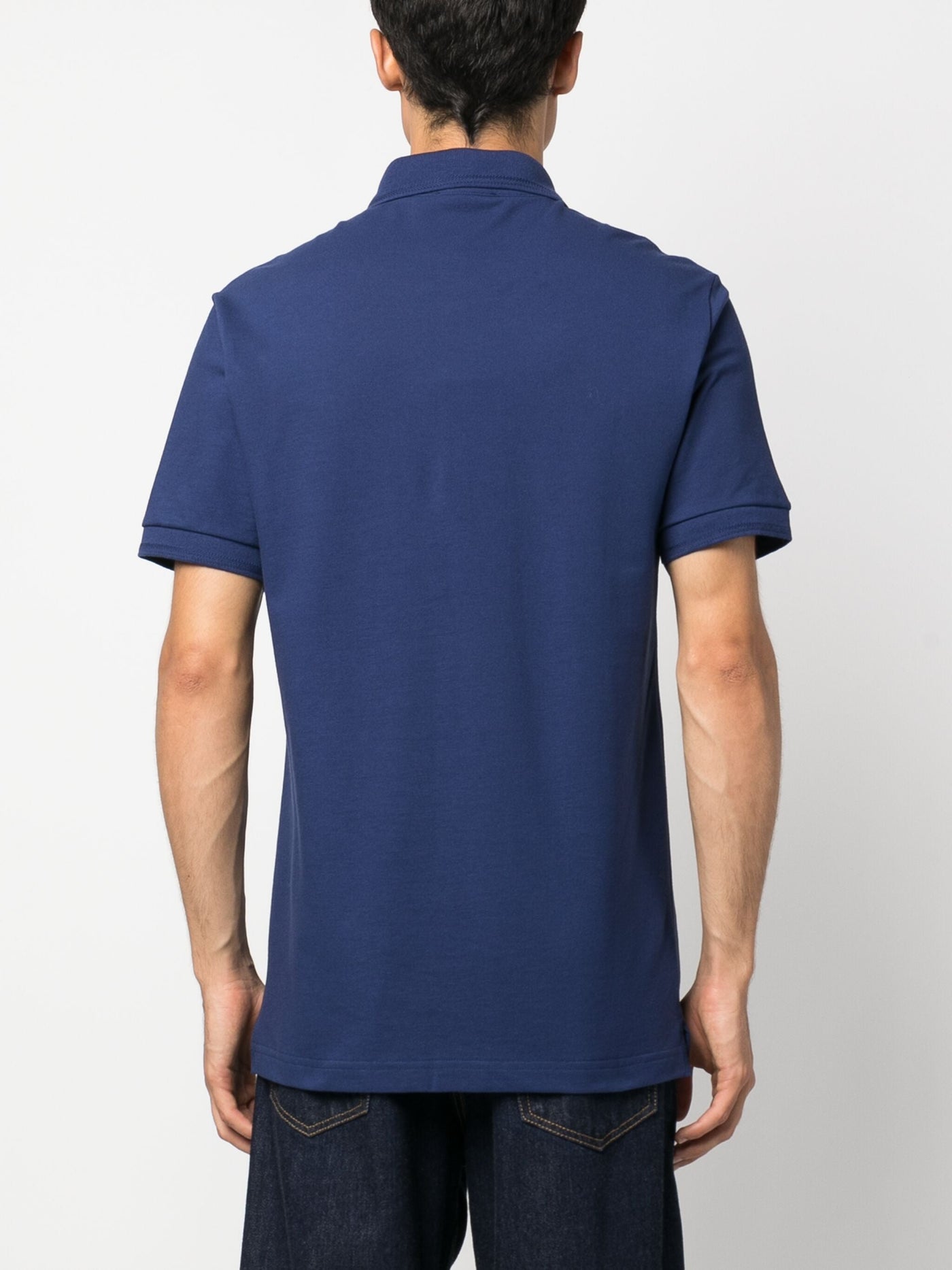 Dolce &amp; Gabbana besticktes Piqué-Polo in Marineblau