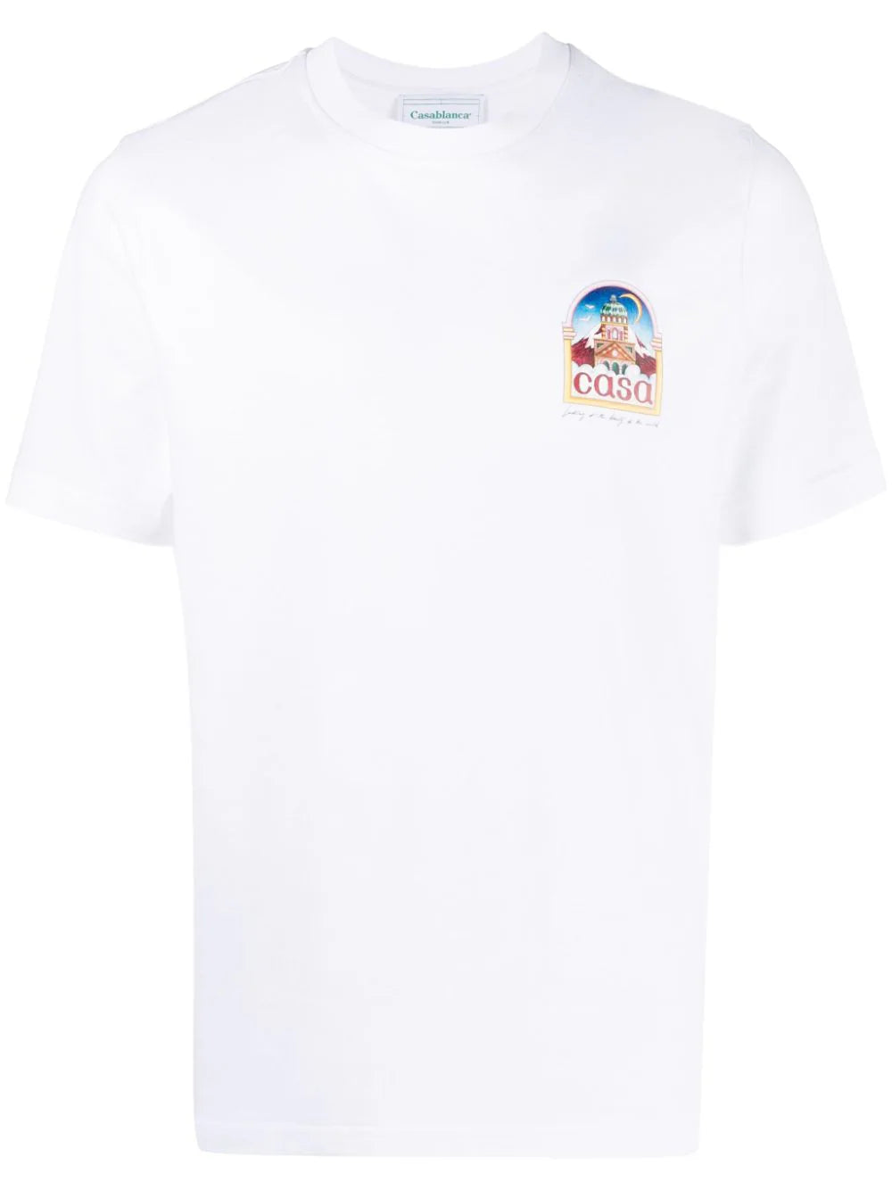 Casablanca Vue De L'Arche bedrucktes T-Shirt in Weiß 