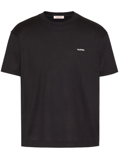 Valentino Garavani – Schwarzes T-Shirt mit Logo-Aufdruck