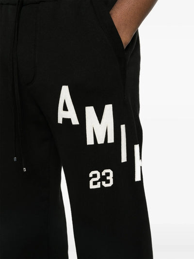 Amiri – Schwarze Jogginghose mit Hockey 23-Logo-Patch