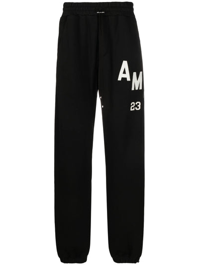 Amiri – Schwarze Jogginghose mit Hockey 23-Logo-Patch