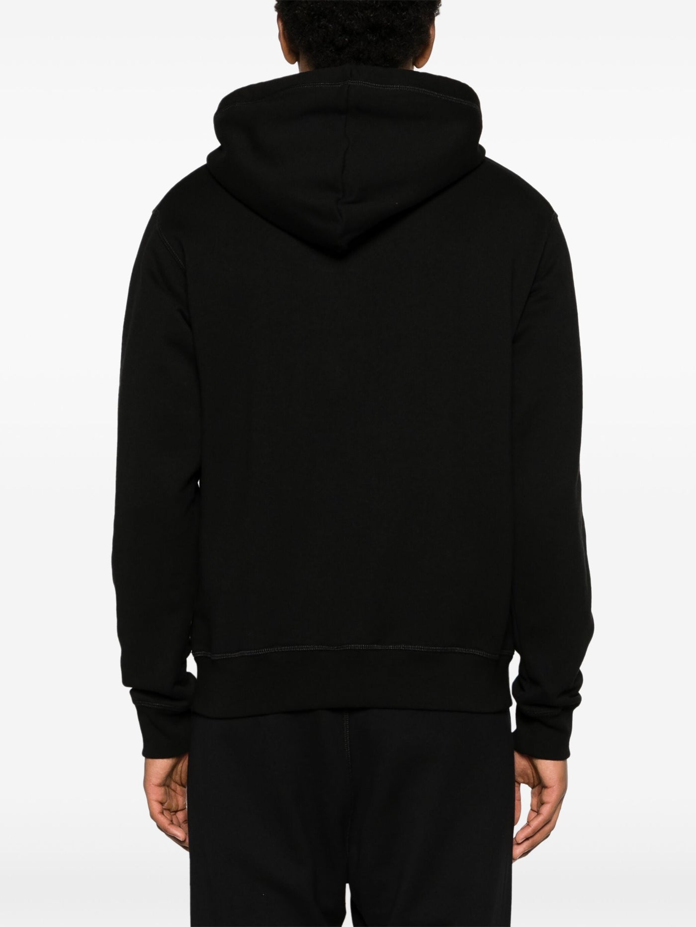 Dsquared2 – Cool Fit – Kapuzenpullover mit Icon Scribble-Motiv in Schwarz