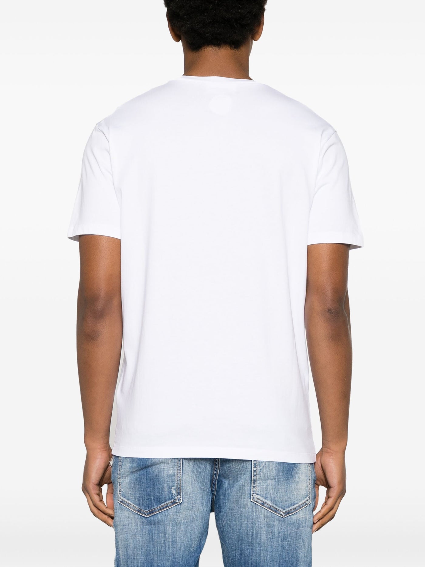 Dsquared2 – Weißes T-Shirt mit aufgedrucktem Logo „Suburbans“