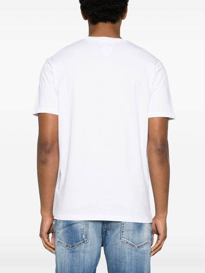 Dsquared2 – Weißes T-Shirt mit aufgedrucktem Logo „Suburbans“
