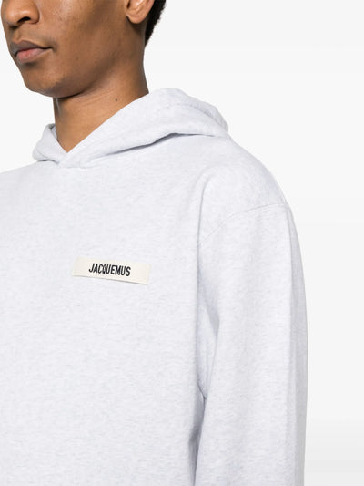 Jacquemus The Gros Grain Hoodie Grau