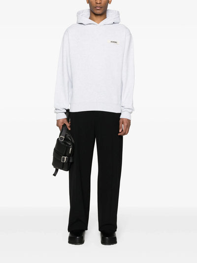 Jacquemus The Gros Grain Hoodie Grau