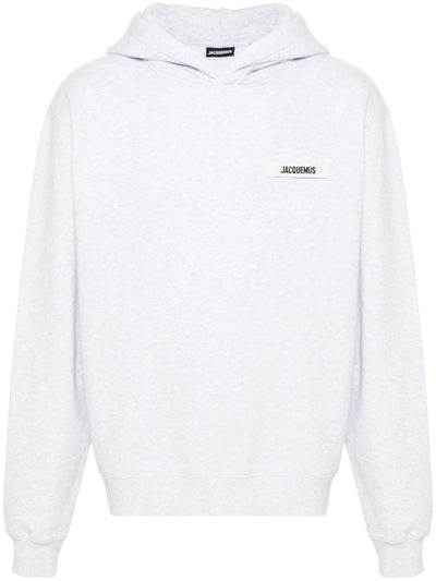 Jacquemus The Gros Grain Hoodie Grau