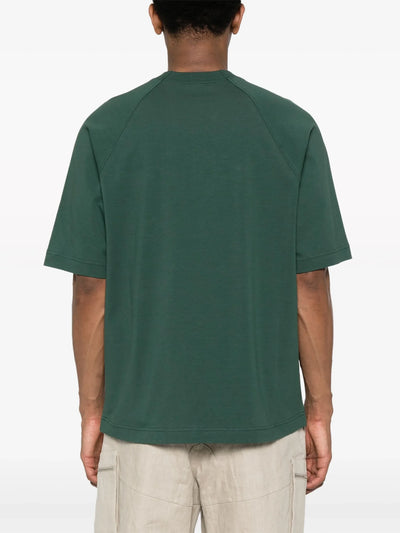 Jacquemus Le T-Shirt Typo Dunkelgrün 