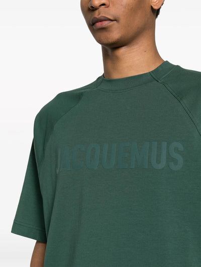 Jacquemus Le T-Shirt Typo Dunkelgrün 