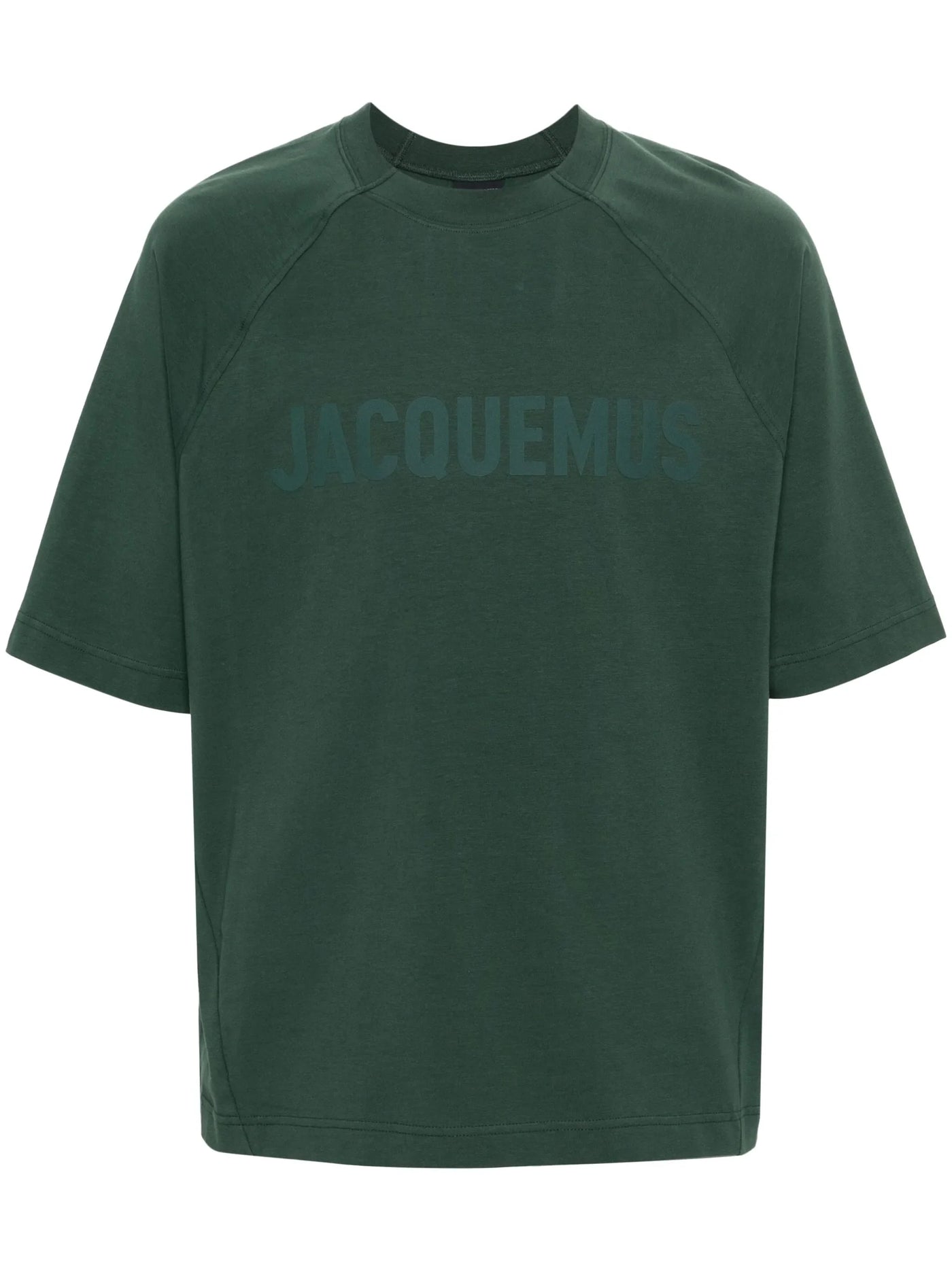 Jacquemus Le T-Shirt Typo Dunkelgrün 