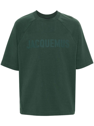 Jacquemus Le T-Shirt Typo Dunkelgrün 