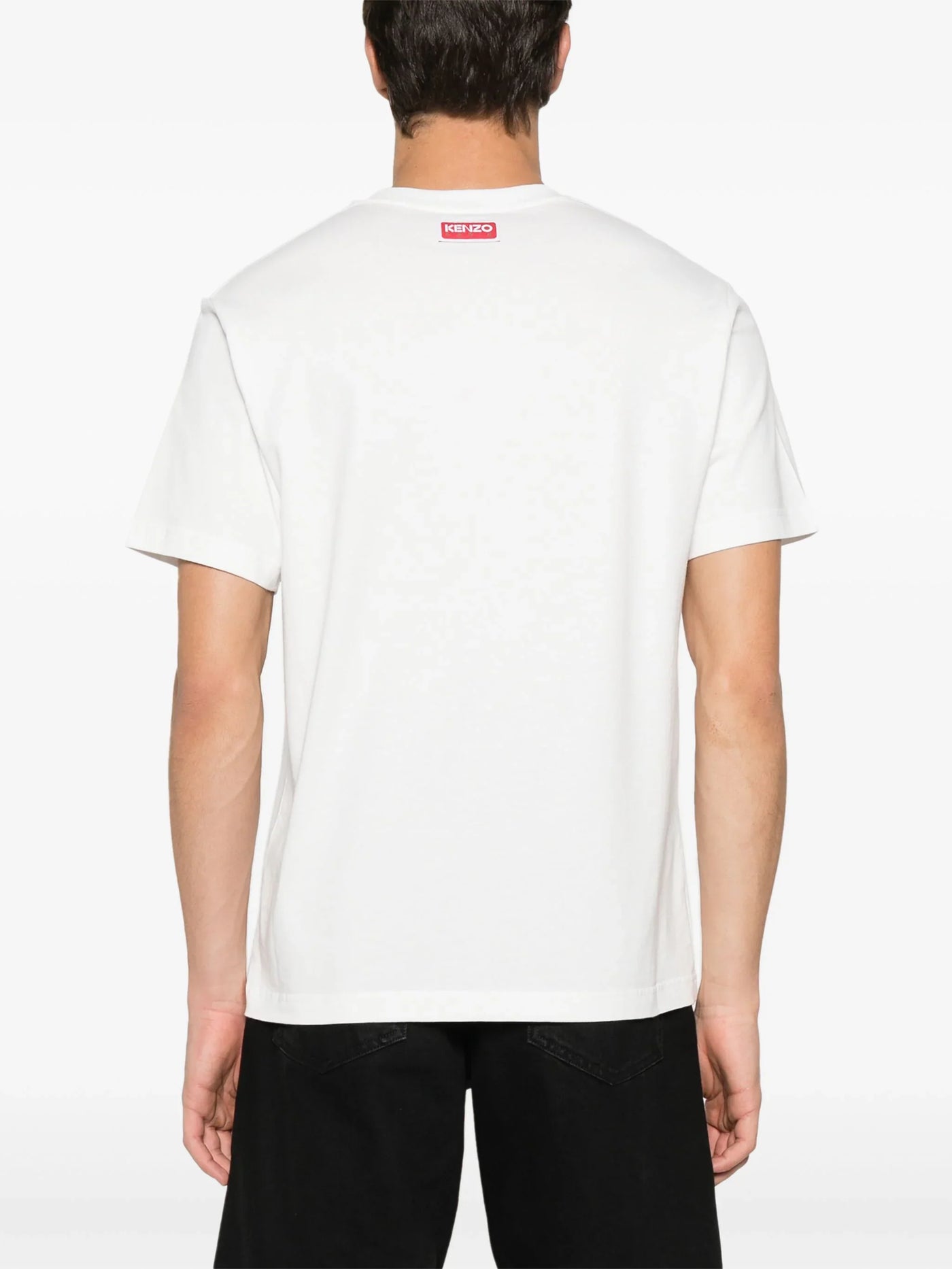 Kenzo – Klassisches Tiger-Varsity-T-Shirt in Weiß