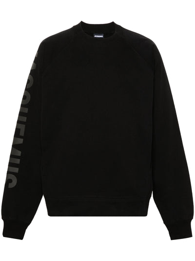 Jacquemus – Sweatshirt „Le Typo“ in Schwarz