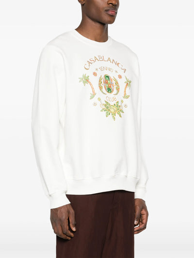 Casablanca Joyaux D'Afrique Tennis Club Sweatshirt Weiß 