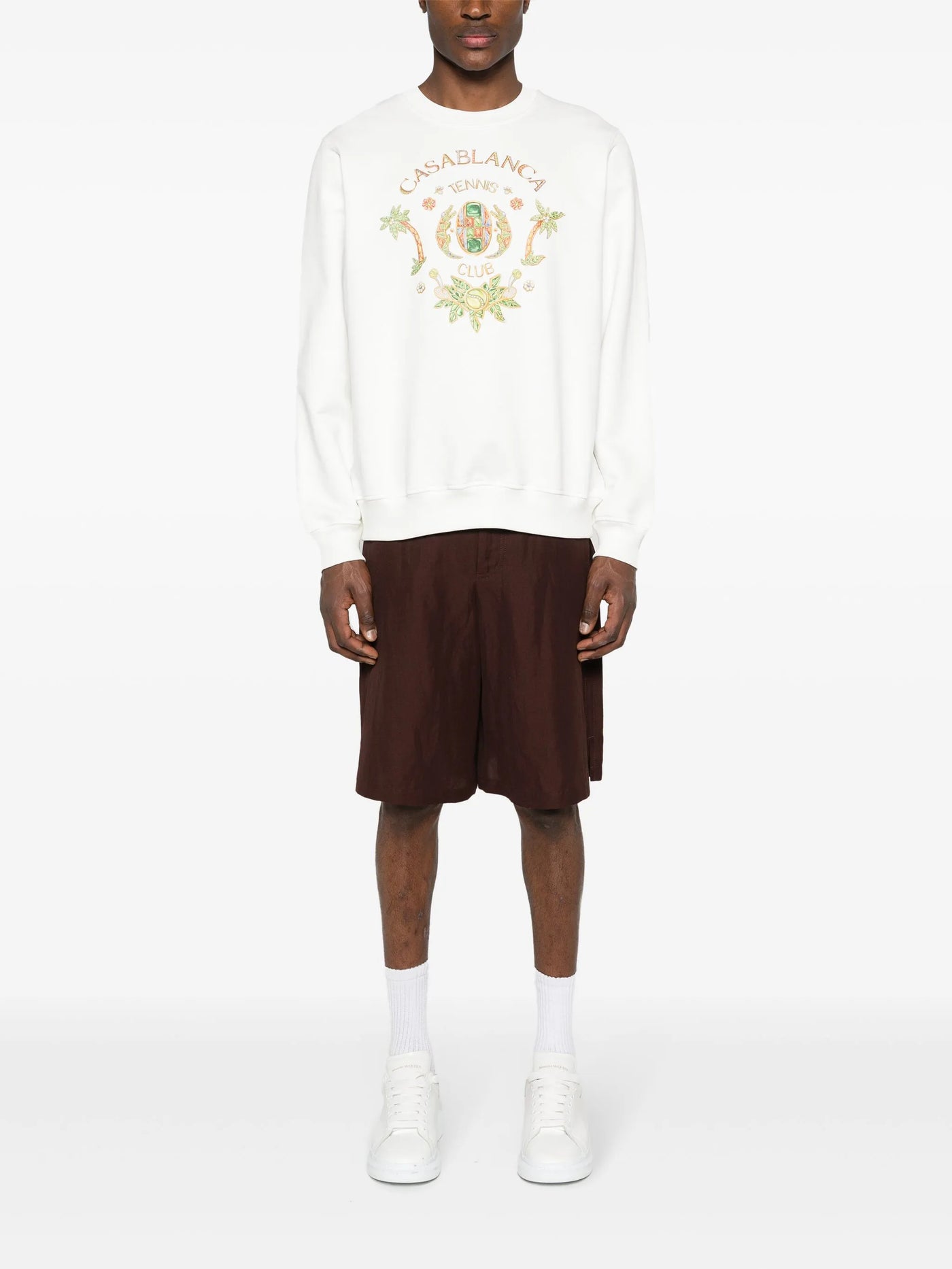 Casablanca Joyaux D'Afrique Tennis Club Sweatshirt Weiß 
