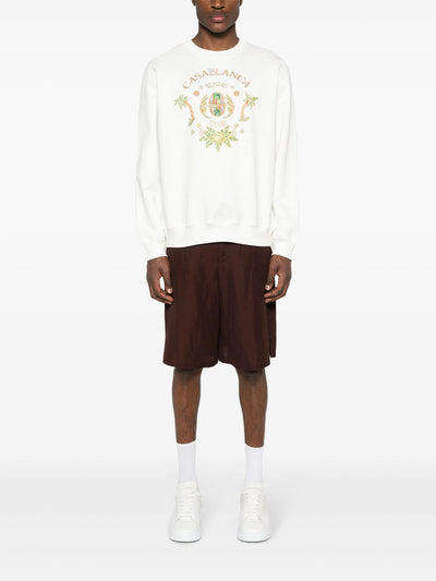 Casablanca Joyaux D'Afrique Tennis Club Sweatshirt Weiß 