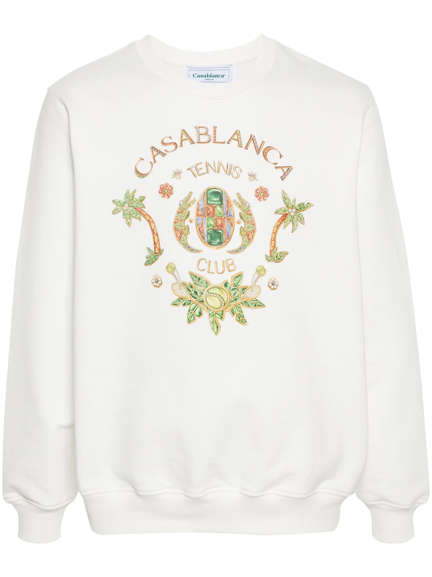 Casablanca Joyaux D'Afrique Tennis Club Sweatshirt Weiß 