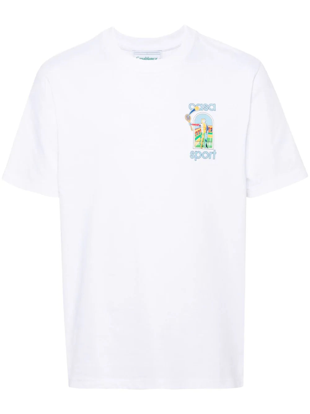 Casablanca – T-Shirt „Le Jeu Colore“ in Weiß mit Print