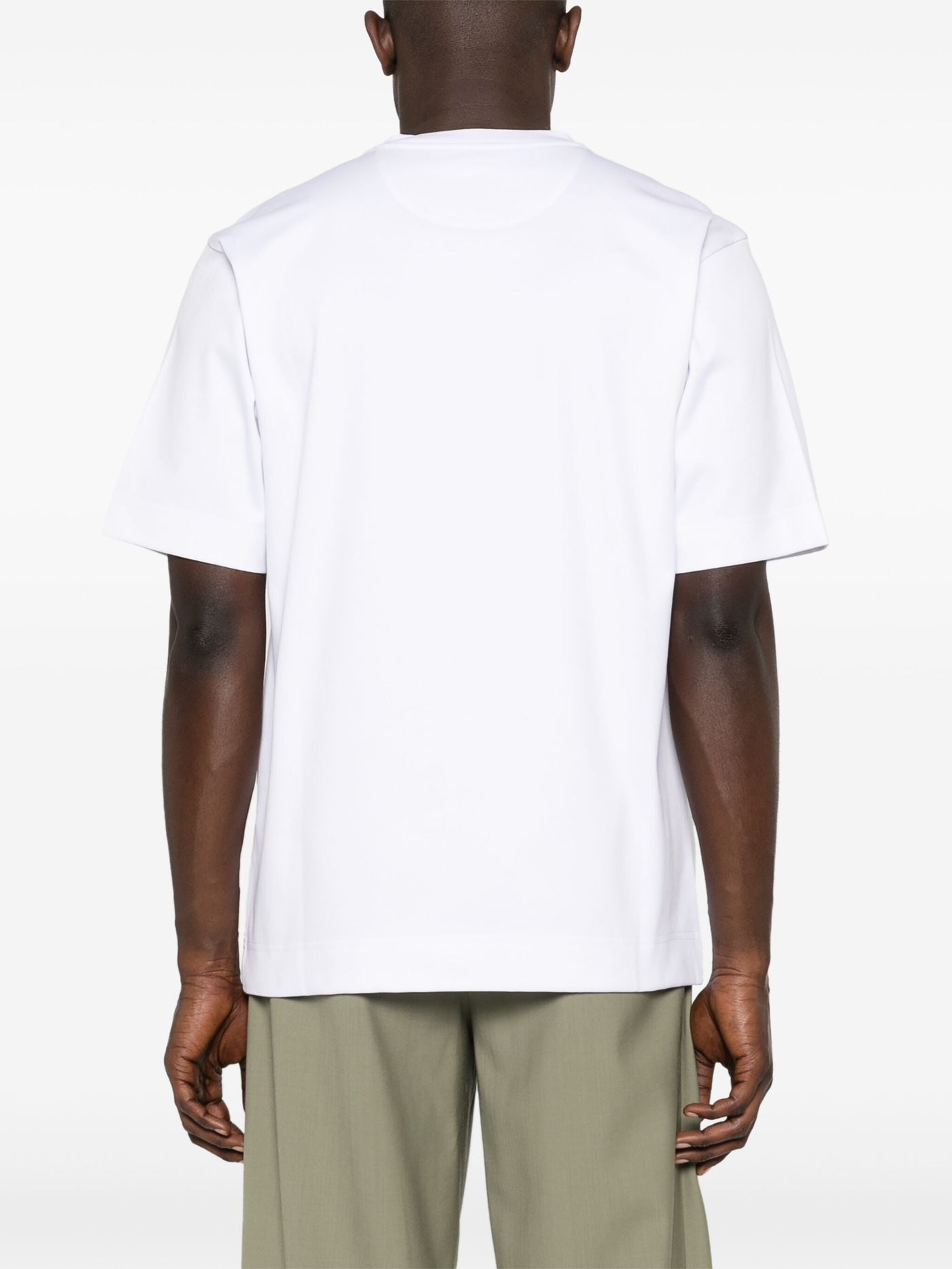 Fendi – Made in Fendi – Besticktes T-Shirt in Weiß