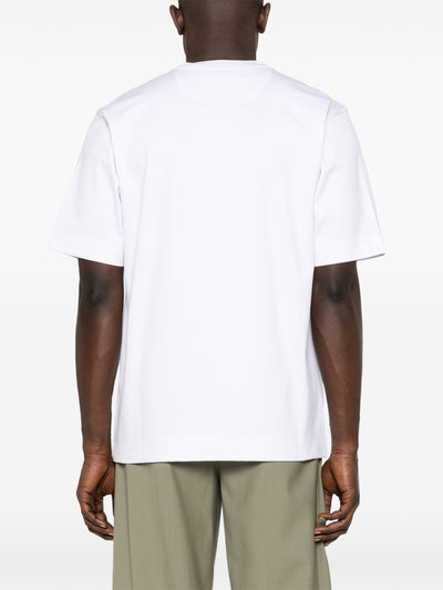 Fendi – Made in Fendi – Besticktes T-Shirt in Weiß