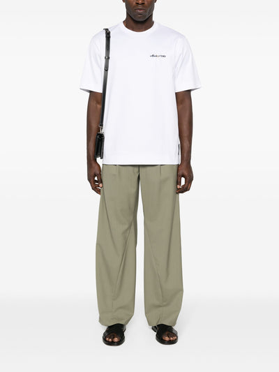 Fendi – Made in Fendi – Besticktes T-Shirt in Weiß