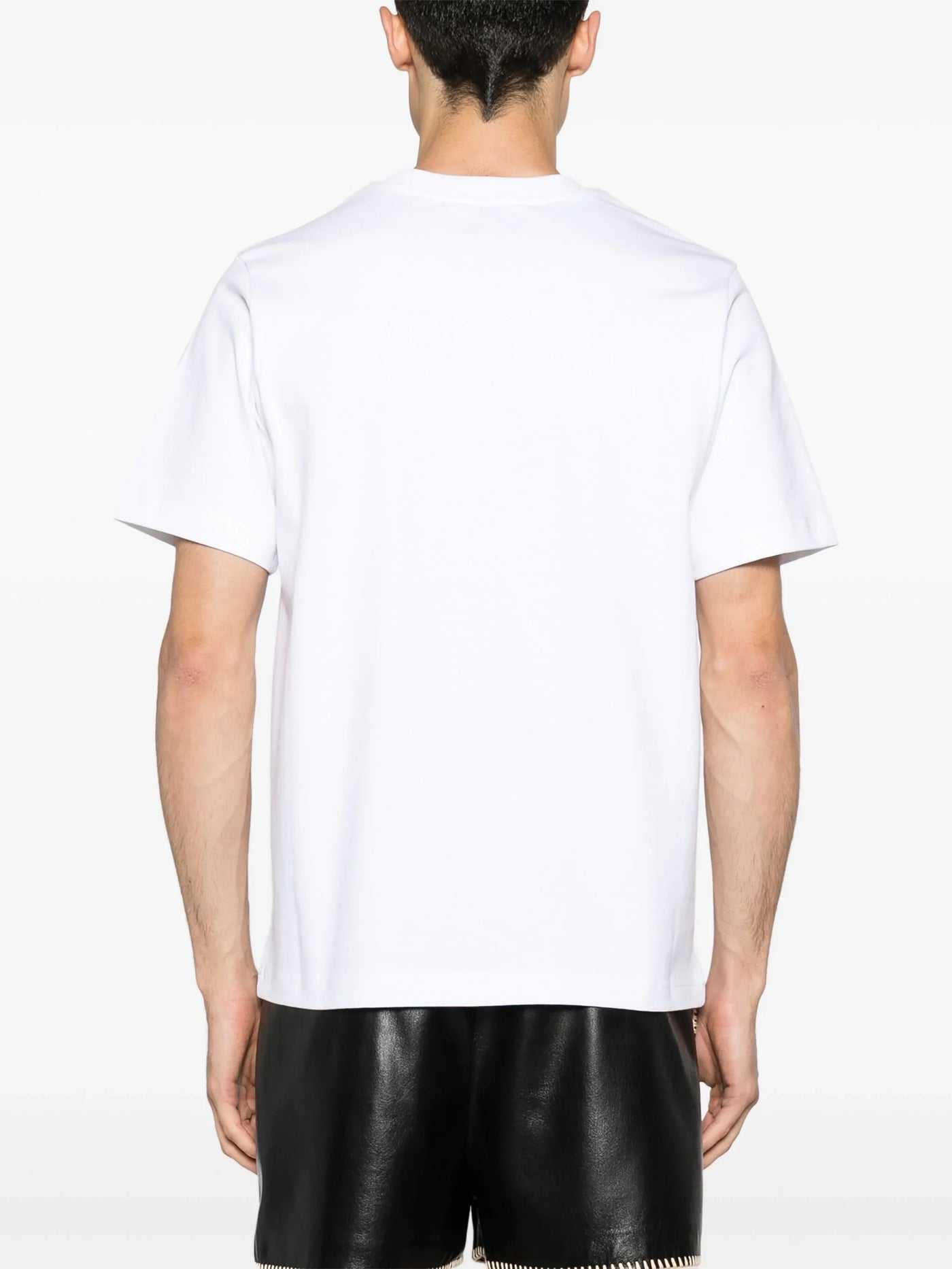 Casablanca – Weißes T-Shirt mit Marmor-Print