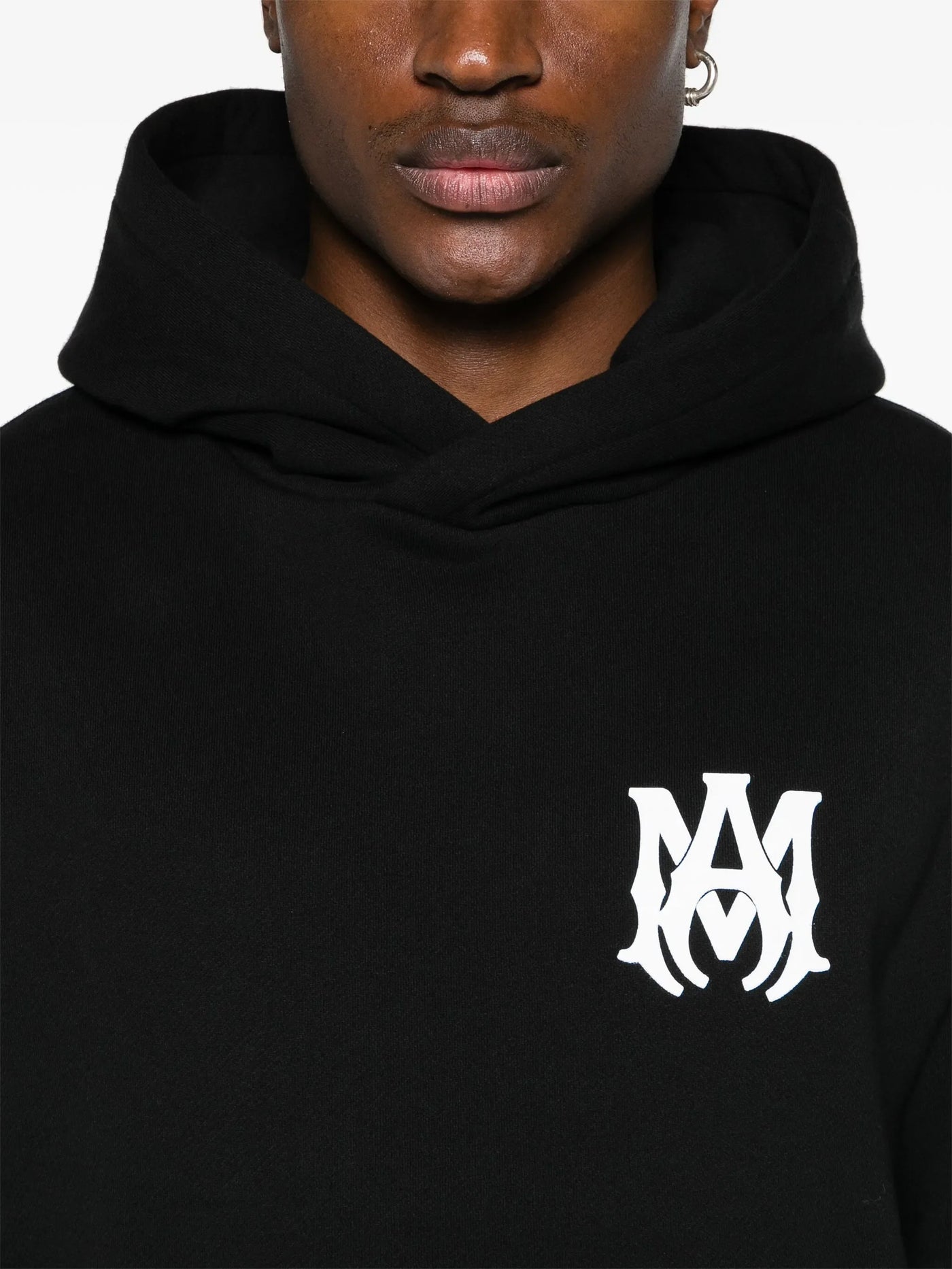 Amiri – Schwarzer Kapuzenpullover mit MA Core-Logo-Print