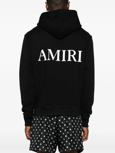 Amiri – Schwarzer Kapuzenpullover mit MA Core-Logo-Print