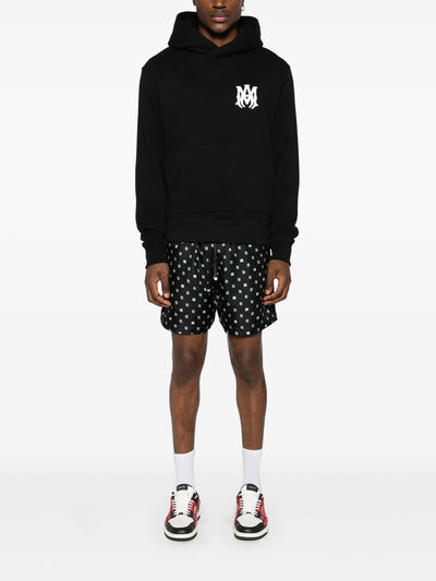 Amiri – Schwarzer Kapuzenpullover mit MA Core-Logo-Print