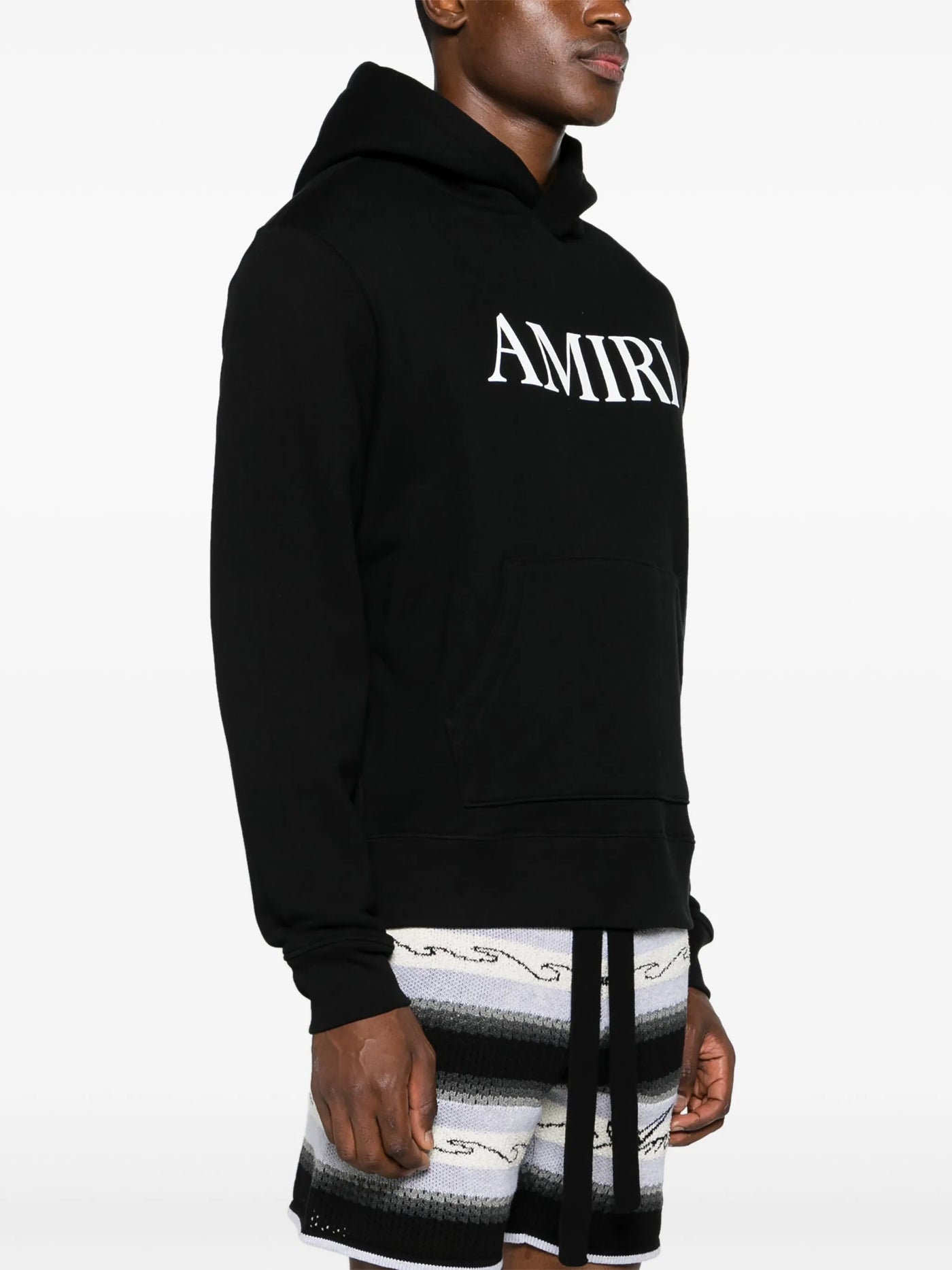 Amiri – Schwarzer Kapuzenpullover mit Core-Logo-Print