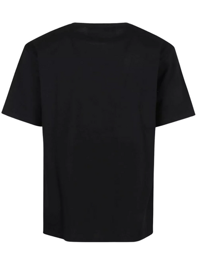 Valentino – Jersey-T-Shirt mit „Chez Valentino“-Print in Schwarz