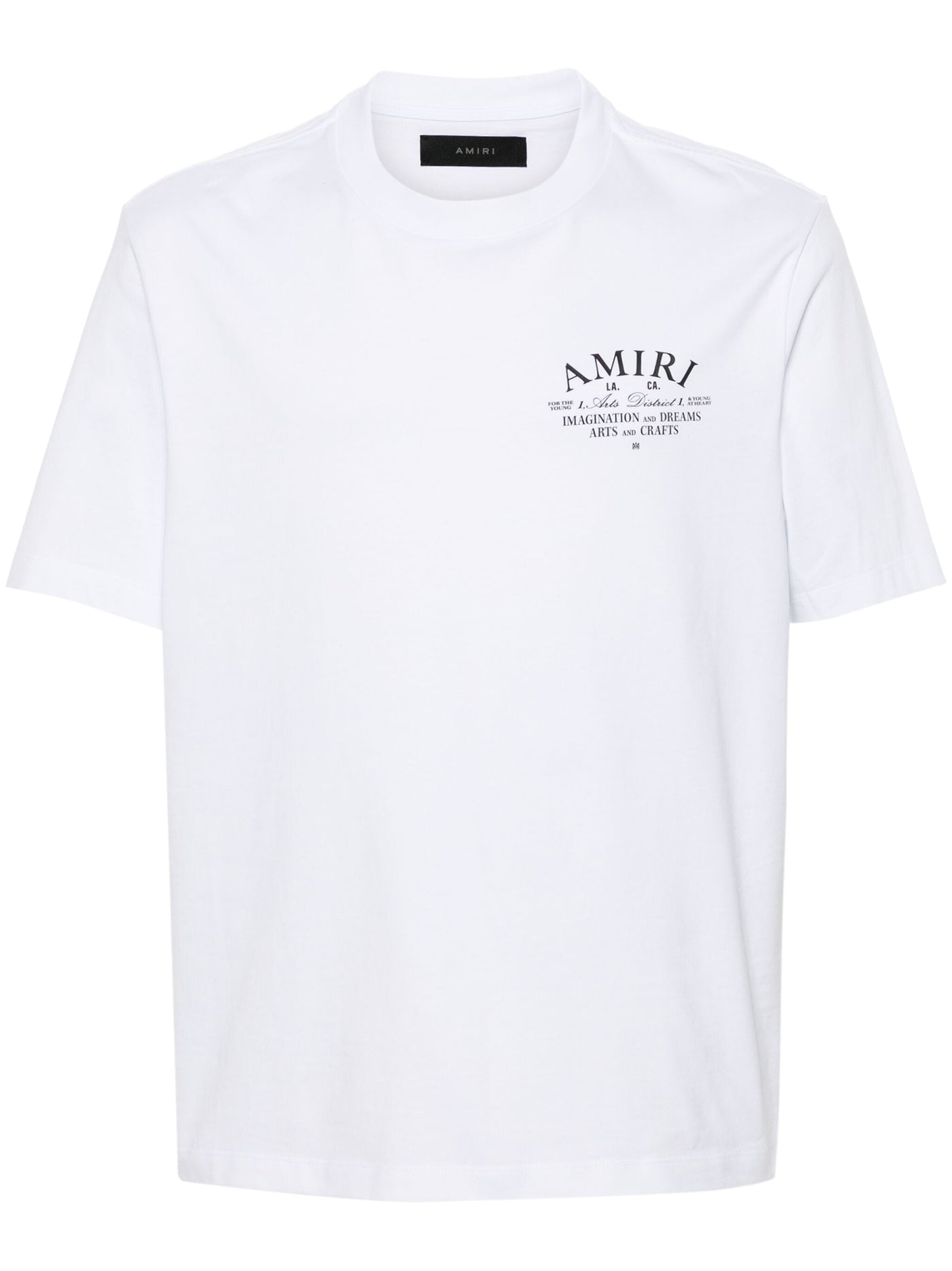 Amiri – T-Shirt „Art District“ mit Print in Weiß