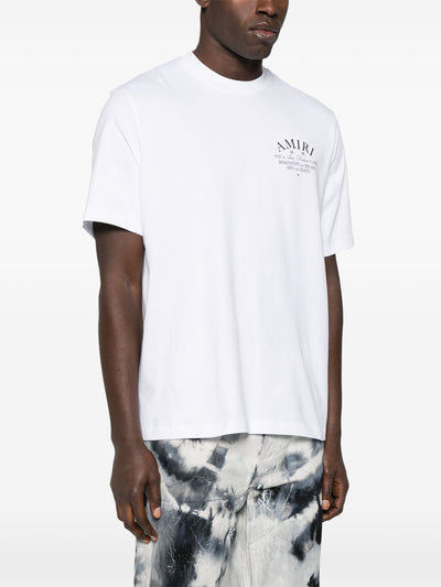 Amiri – T-Shirt „Art District“ mit Print in Weiß