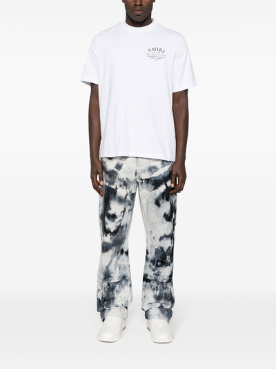 Amiri – T-Shirt „Art District“ mit Print in Weiß