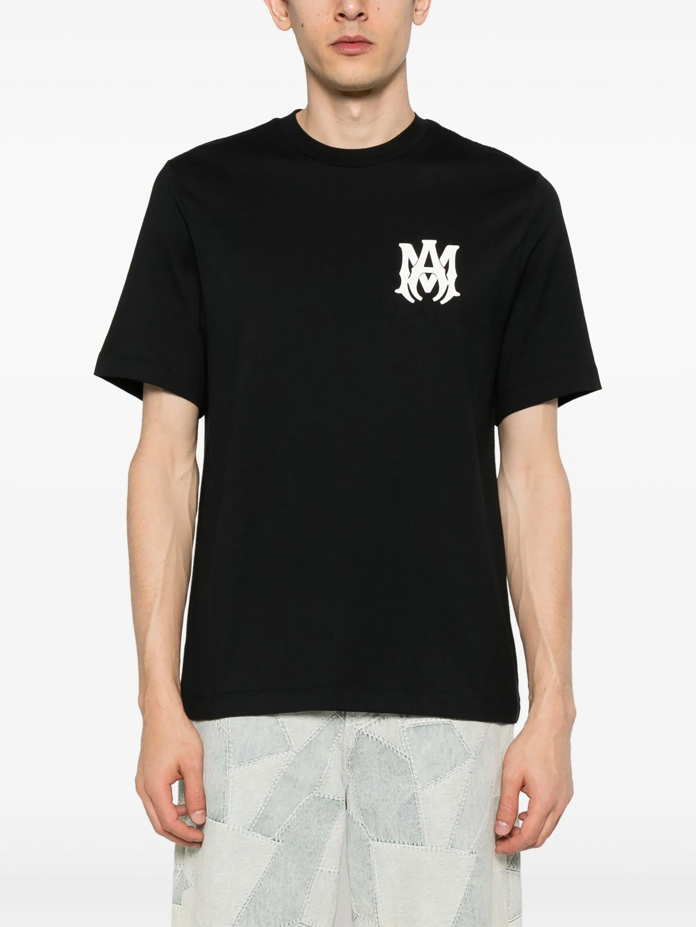 Amiri – Schwarzes T-Shirt mit MA Core-Logo-Aufdruck