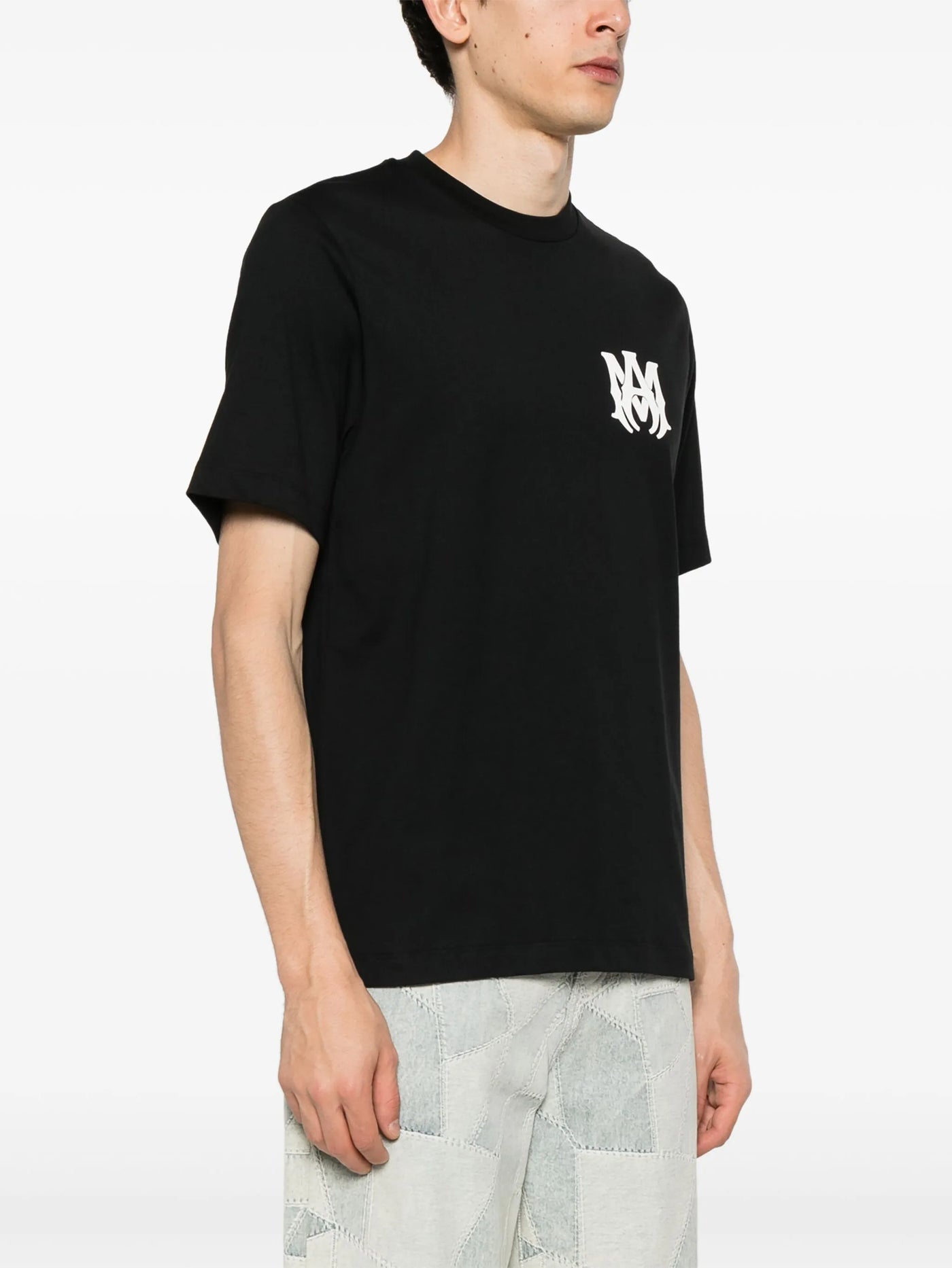 Amiri – Schwarzes T-Shirt mit MA Core-Logo-Aufdruck