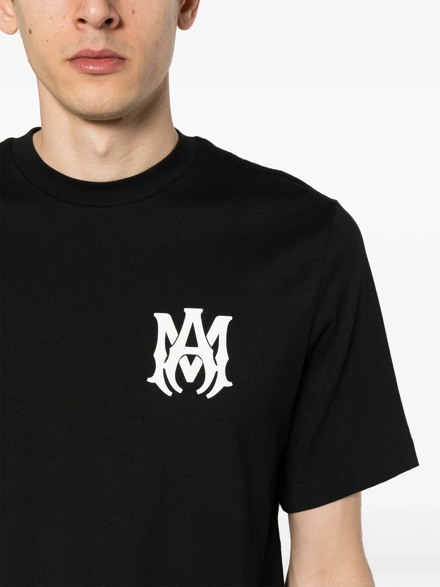 Amiri – Schwarzes T-Shirt mit MA Core-Logo-Aufdruck