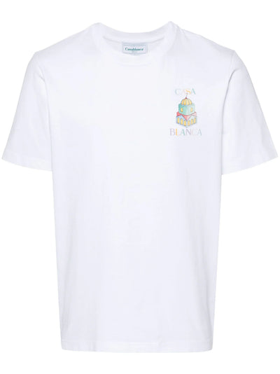 Casablanca Objets En Vrac bedrucktes T-Shirt in Weiß