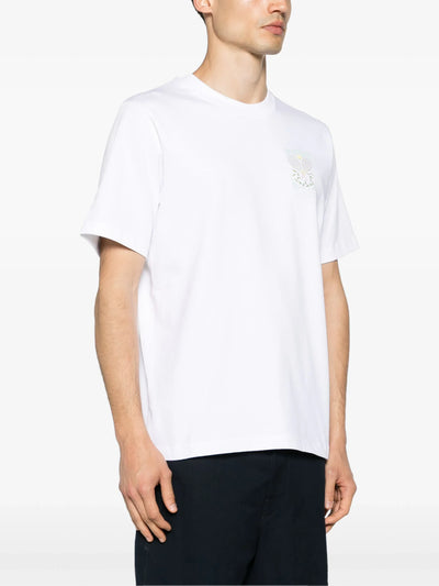 Casablanca – Tennis Pastelle – Bedrucktes T-Shirt in Weiß