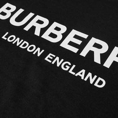 Burberry London – Letchford – Bedrucktes T-Shirt in Schwarz