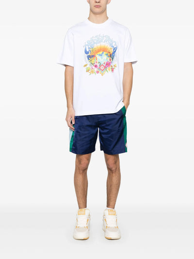 Casablanca – Surf Trip – Bedrucktes T-Shirt in Weiß