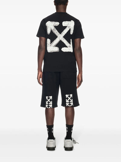 Off-White – Schwarzes T-Shirt mit Pfeil-Logo