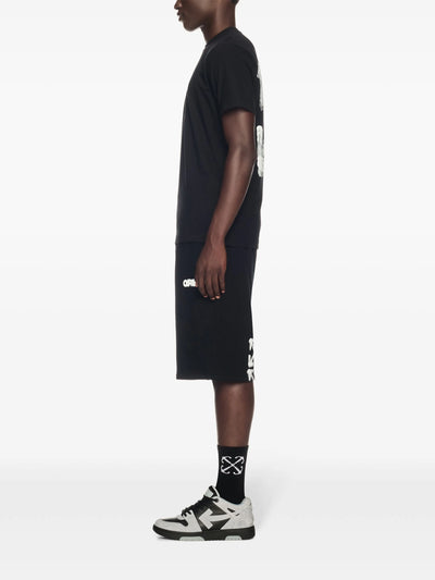 Off-White – Schwarzes T-Shirt mit Pfeil-Logo
