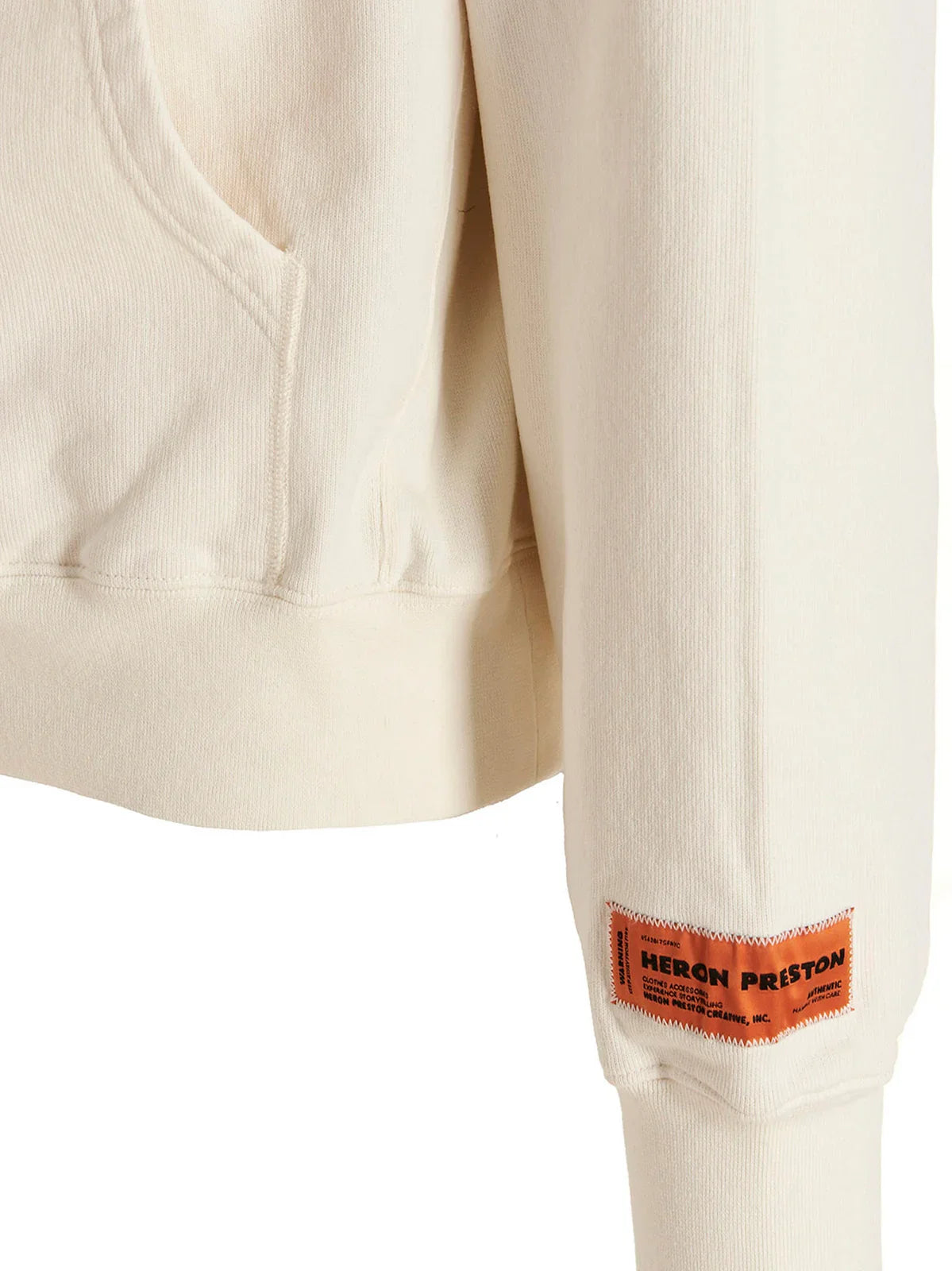 Heron Preston – Heron – Bedruckter Kapuzenpullover mit Kordelzug in Weiß