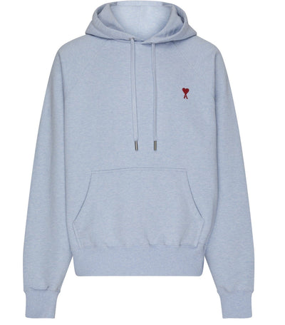 Ami Paris – Ami de Coeur – Kapuzenpullover mit Herzlogo in Hellblau